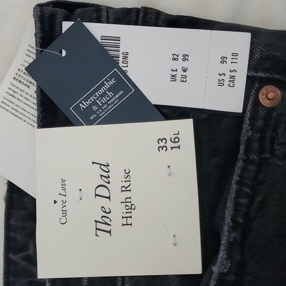 NWT Abercrombie High Rise Jean - Picture 4 of 4